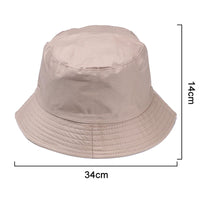 Adult and Children Pure Color Cotton Bucket Hat