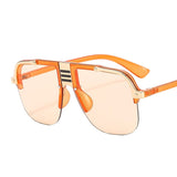 Fashionable  Gradients Lens Metal Alloy Frame