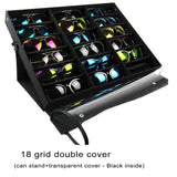 18 Grid Display Glasses Holder Storage Rack