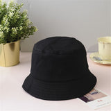 Adult and Children Pure Color Cotton Bucket Hat