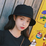 Adult and Children Pure Color Cotton Bucket Hat