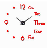 Large DIY 3D  Wall Clock Stickers