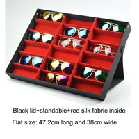 18 Grid Display Glasses Holder Storage Rack