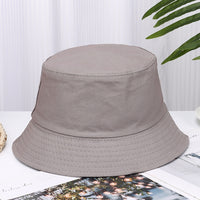 Adult and Children Pure Color Cotton Bucket Hat