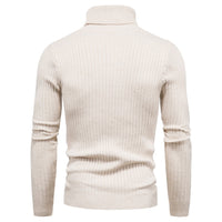 Warm Solid Color Knitted Turtleneck Sweater