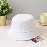 Adult and Children Pure Color Cotton Bucket Hat