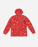 TrapStarSwag Wrap Around Red&White v1 Men's Windbreaker