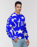 Blue & White  Stars TrapStarSwag Classic French Terry Crewneck Pullover