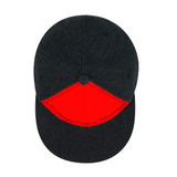 Red & Black Denim TrapStarSwag Flat Baseball Hat Adjustable Classic Athletic Baseball Cap