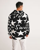 Black and White Stars  Men's Hoodie