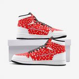 TrapStarSwag Red and White Star Unisex Sneaker