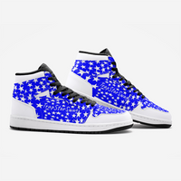 TrapStarSwag Blue Stars Unisex Sneakers