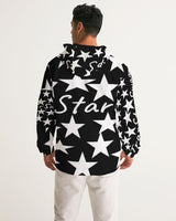 Black and White Stars  Men's Windbreaker