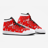 TrapStarSwag Red & White Unisex Sneakers