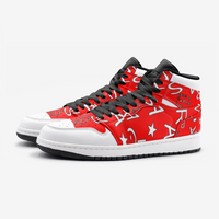 TrapStarSwag Red & White Unisex Sneakers