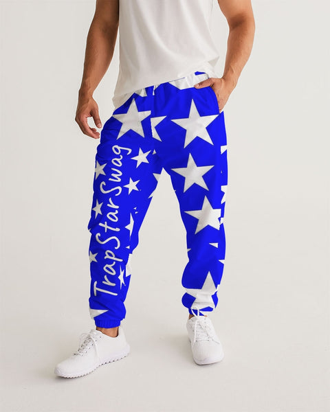 Blue & White TrapStarSwag Track Pantz Men's Track Pants