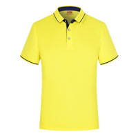 Polo Shirts Men Breathable Solid Short Sleeve Polo Turn-over Collar