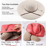 FURTALK Sun Hats Foldable Wide Brimmed Straw Hat Floppy Packable