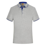 Polo Shirts Men Breathable Solid Short Sleeve Polo Turn-over Collar