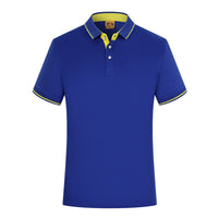 Polo Shirts Men Breathable Solid Short Sleeve Polo Turn-over Collar