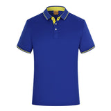 Polo Shirts Men Breathable Solid Short Sleeve Polo Turn-over Collar