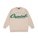 Capitol Stars Crew Neck Pullover Sweaters