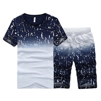 Men's Shorts Sets Casual Sportswear Two Pieces Fashion Print Sets