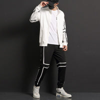 Cotton Tracksuit For Men 2 Piece Sweatshirt Sweatpants Sets