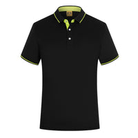 Polo Shirts Men Breathable Solid Short Sleeve Polo Turn-over Collar