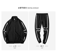 Cotton Tracksuit For Men 2 Piece Sweatshirt Sweatpants Sets