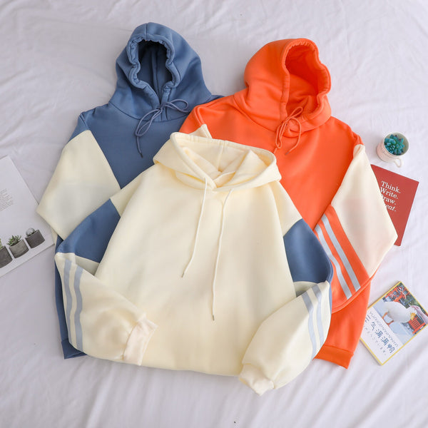 Women Cute Hoodies Long Sleeve Loose Oversize Fleece Sweatshirt