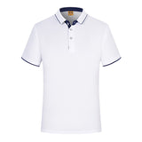 Polo Shirts Men Breathable Solid Short Sleeve Polo Turn-over Collar