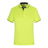 Polo Shirts Men Breathable Solid Short Sleeve Polo Turn-over Collar