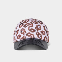 NUZADA Leather Embroidery Letter Men/Women Baseball Cap Snapback Cotton Caps Leopard Fashion Hat