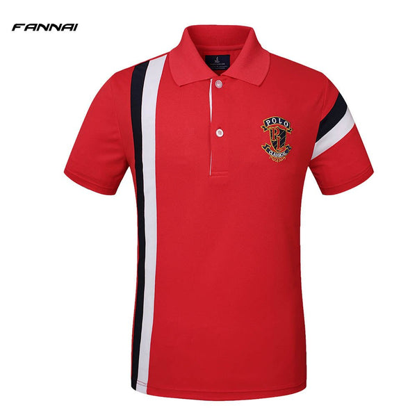 High Quality Short Sleeve Polo Shirt Men Fashion Casual Shirts Cotton Slim Fit Soccer Shirts