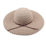 FURTALK Sun Hats Foldable Wide Brimmed Straw Hat Floppy Packable