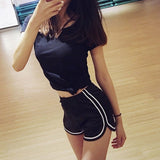 Women Shorts Silk Slim Beach Casual Short Underpants Shorts Fitness Shorts Elastic Waist