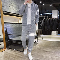 Men Hoodies Pants 2Pcs/Sets Sweatshirt Long Sleeve  Tracksuits