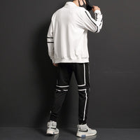 Cotton Tracksuit For Men 2 Piece Sweatshirt Sweatpants Sets