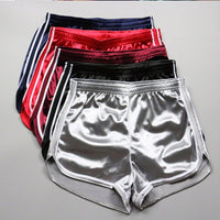 Women Shorts Silk Slim Beach Casual Short Underpants Shorts Fitness Shorts Elastic Waist