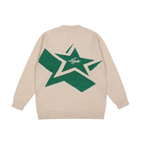 Capitol Stars Crew Neck Pullover Sweaters
