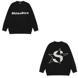 Capitol Stars Crew Neck Pullover Sweaters