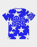 Blue & White TrapStarSwag WindBreaker Men's Tee