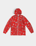 TrapStarSwag Wrap Around Red&White v1 Men's Windbreaker
