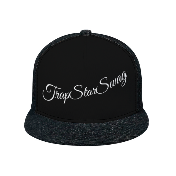 TrapStarSwag Black Jean Baseball Hat