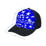 TrapStarSwag Black Denim Baseball Hat