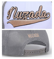 NUZADA Brand Original Design Men/Women Couple Cap Cotton Embroidery  Breathable Mesh Wood Material Caps