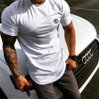 Mens muscle T shirt cotton singlets TShirt Cotton Mesh Short Sleeve