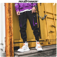 Privathinker Men Cargo Pants Safari Style Joggers  Casual Harem Pants Vintage Trousers