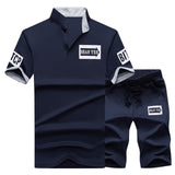 Mens 2 Pieces Sets Slim Tracksuits